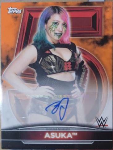 Asuka #5A-AS Wrestling Cards 2021 Topps WWE Women's Division 5th Anniversary Championship Autographs