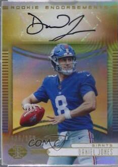 Daniel Jones #RE-DAJ Football Cards 2019 Panini Illusions Rookie Endorsements Autographs