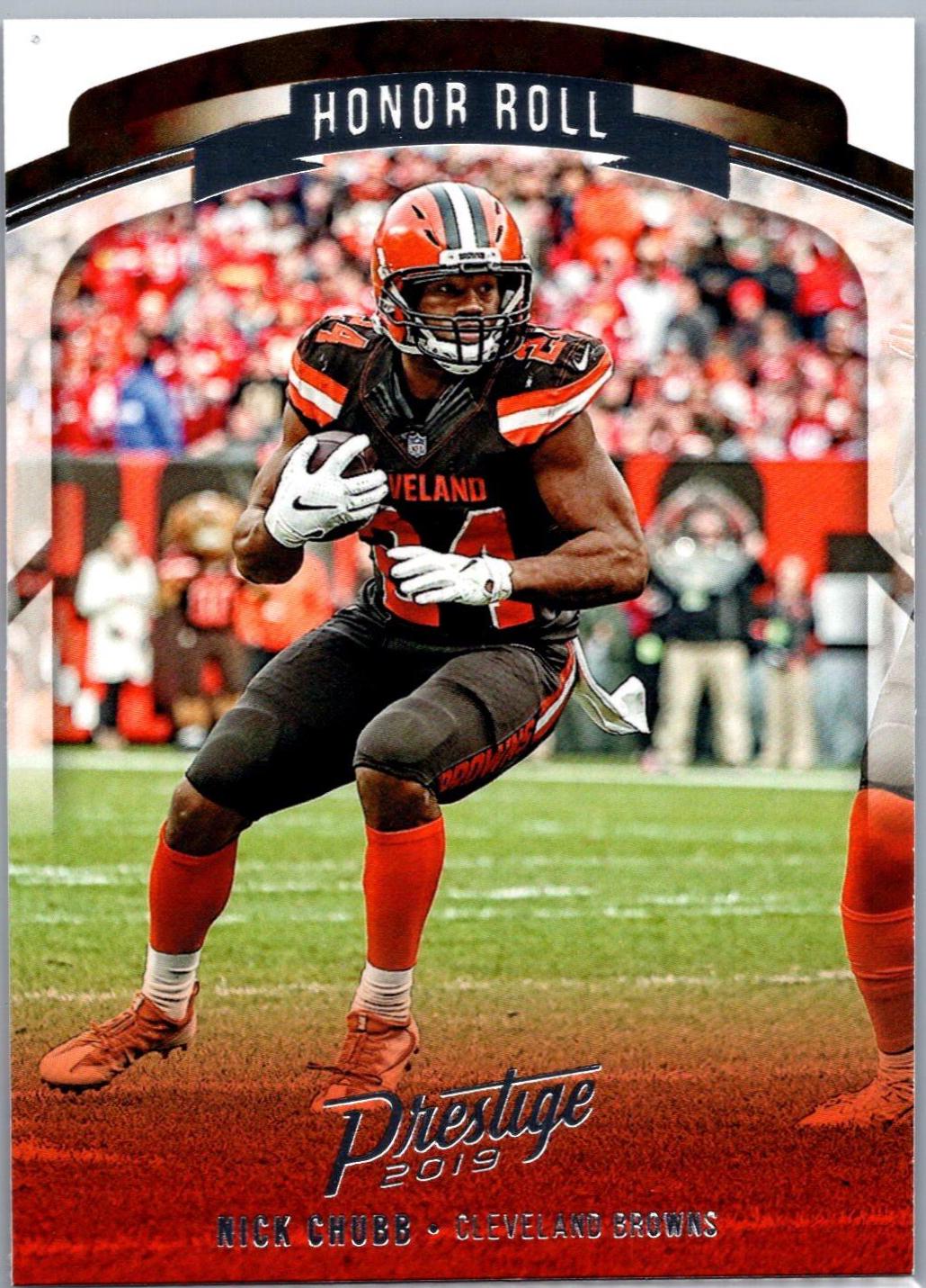 Nick Chubb #HR-NC Football Cards 2019 Panini Prestige Honor Roll
