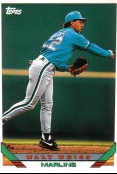 Walt Weiss #18T Baseball Cards 1993 Topps Traded