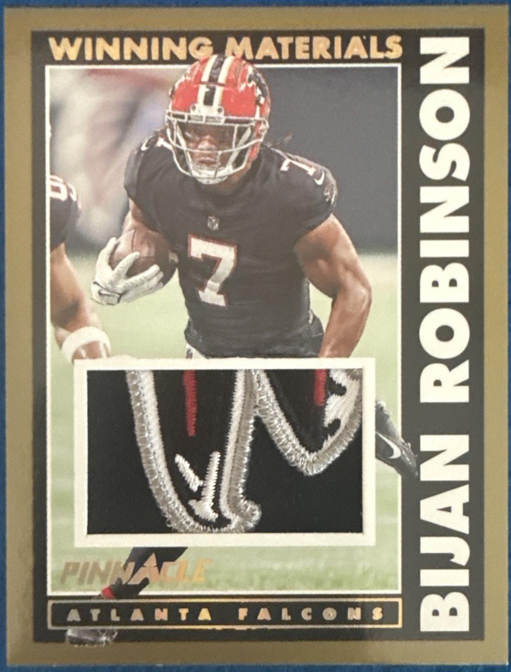 Bijan Robinson #WM-BRN Football Cards 2024 Panini Encore Winning Materials