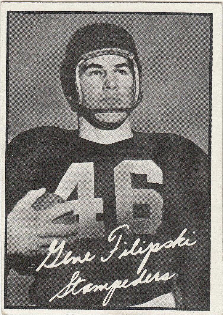 Gene Filipski #19 Football Cards 1961 Topps CFL