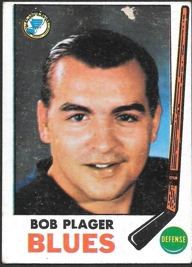 Bob Plager #13 Hockey Cards 1969 Topps