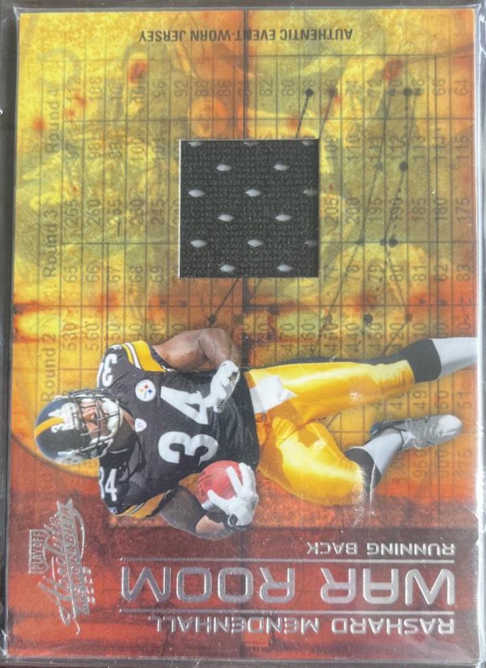 Rashard Mendenhall #WR-31 Football Cards 2008 Playoff Absolute Memorabilia War Room Materials