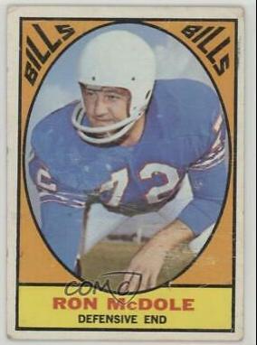 Ron McDole #25 Football Cards 1967 Topps