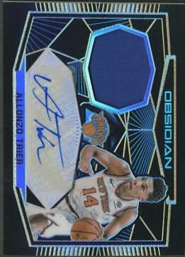 Allonzo Trier #ATR Basketball Cards 2018 Panini Obsidian Rookie Jersey Autographs