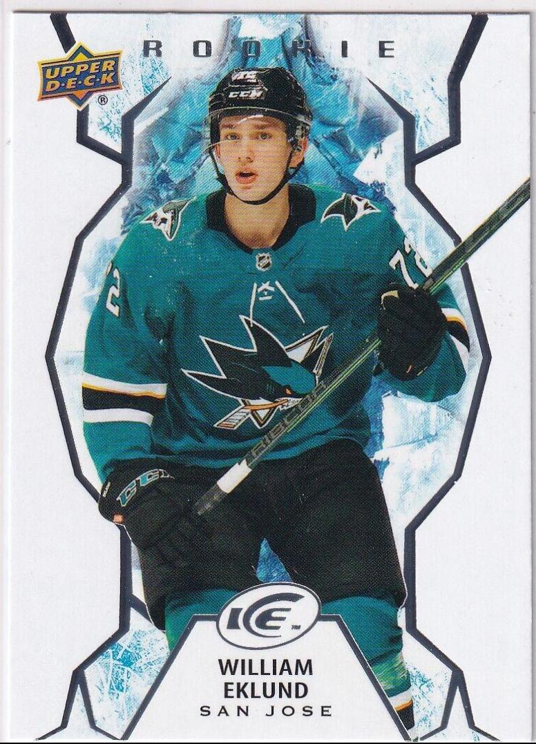William Eklund #116 Hockey Cards 2021 Upper Deck Ice