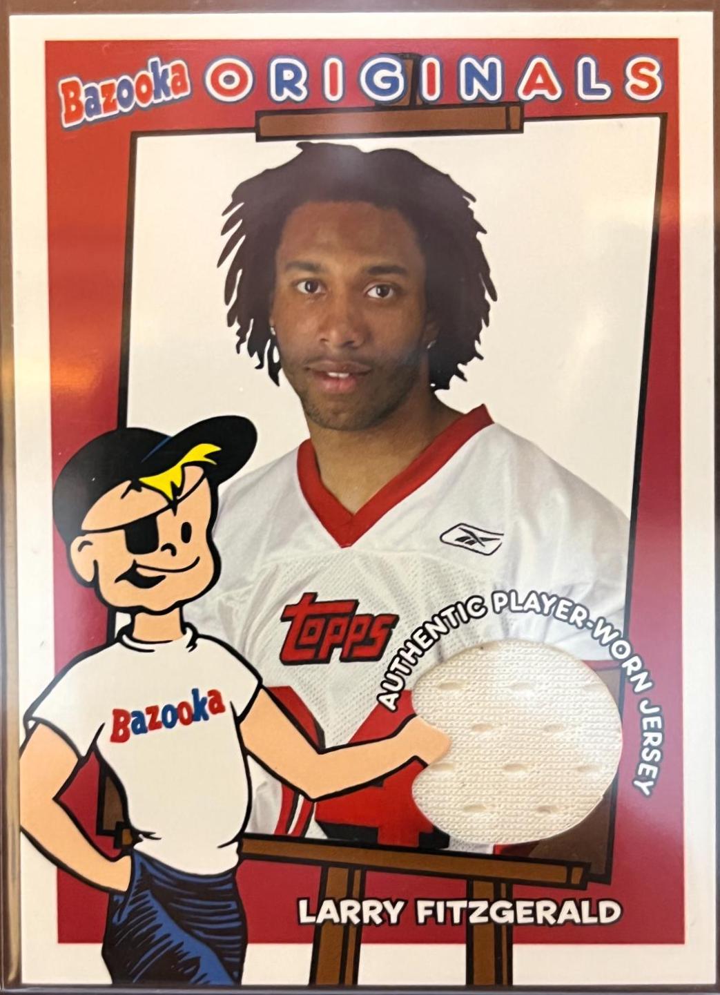 Larry Fitzgerald #BO-LF Football Cards 2004 Bazooka Originals Jersey