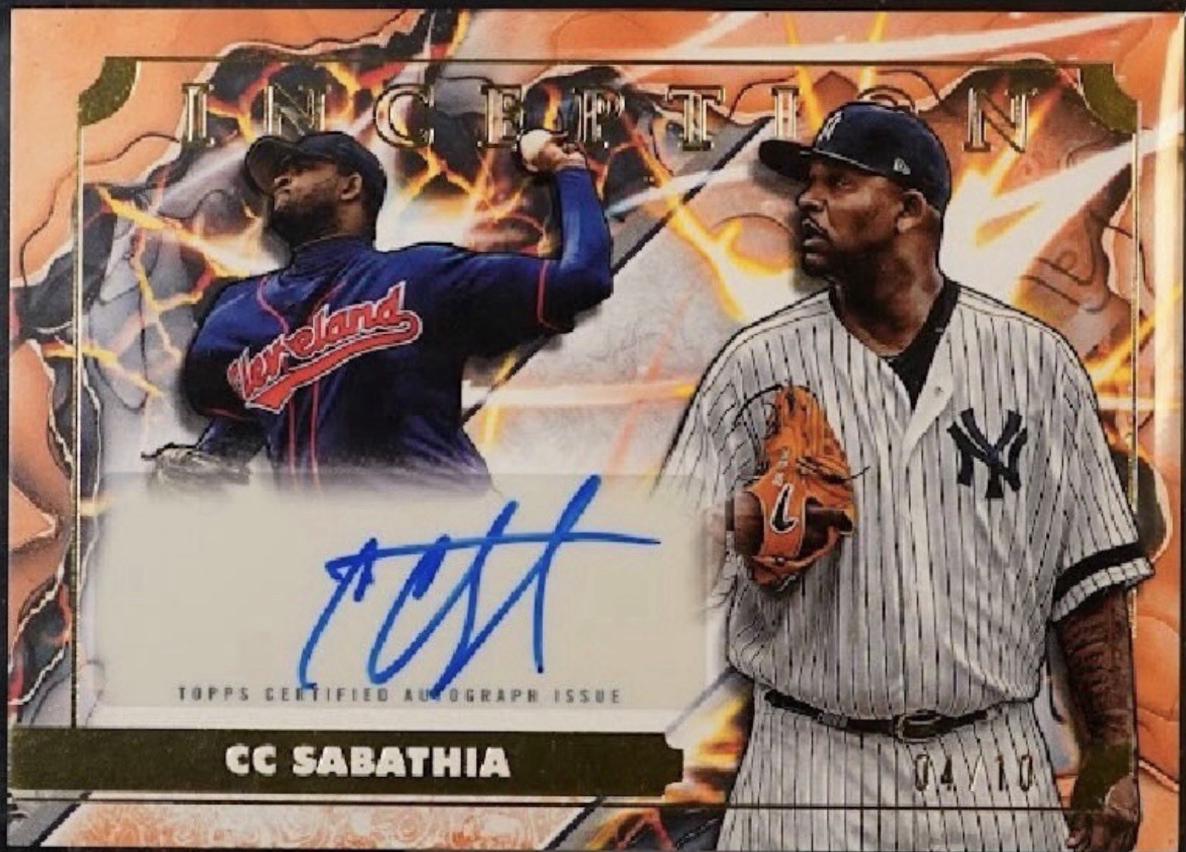 CC Sabathia #ITA-CS 2025 Topps Inception Transformation Autograph Baseball
