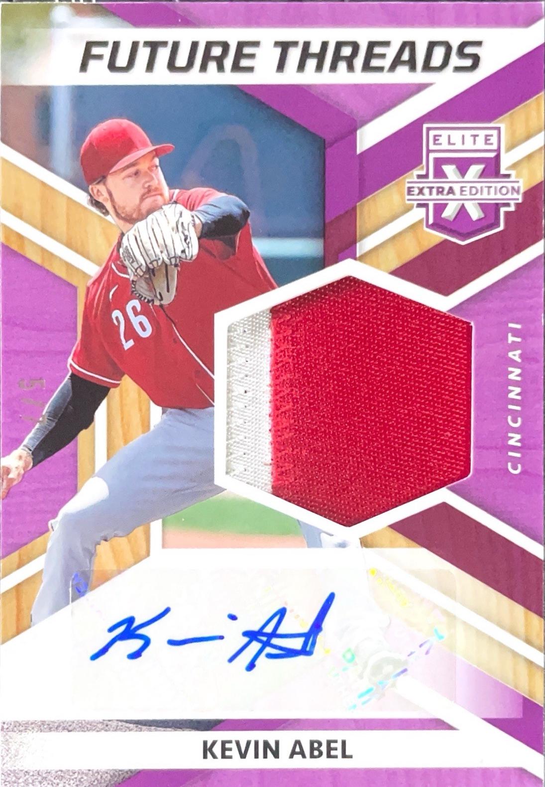 Kevin Abel #FTS-KA 2022 Panini Elite Extra Edition Future Threads Signatures Baseball