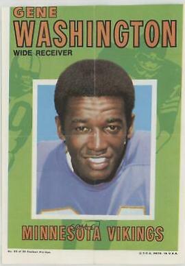 Gene Washington #23 Football Cards 1971 Topps Pin Ups
