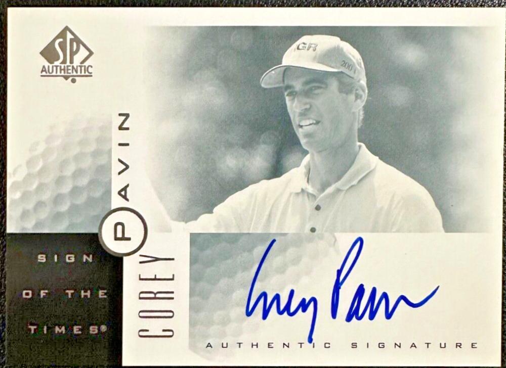 Corey Pavin #CP Golf Cards 2001 SP Authentic Sign of the Times Autograph