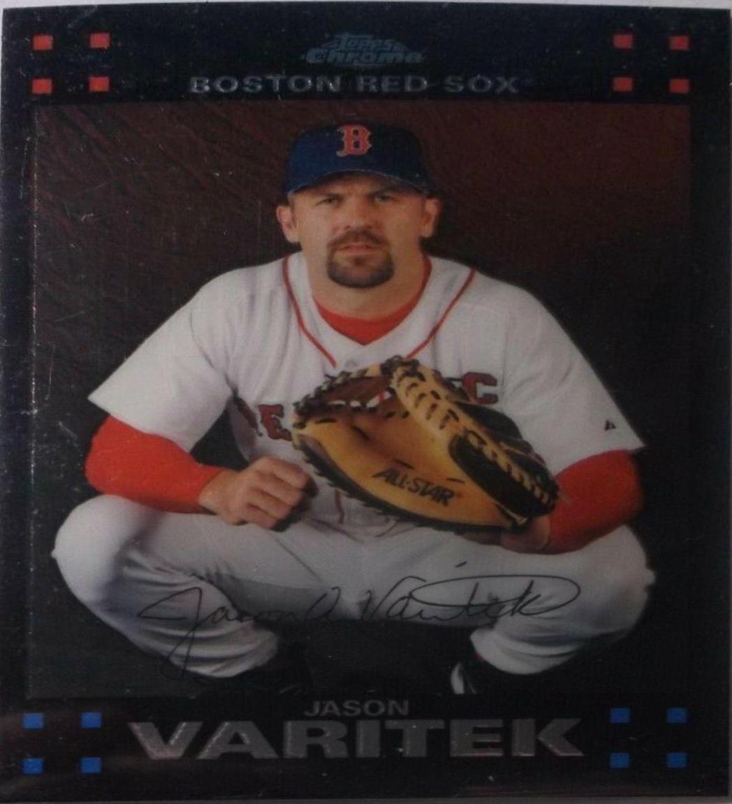 Jason Varitek #9 Baseball Cards 2007 Topps Chrome