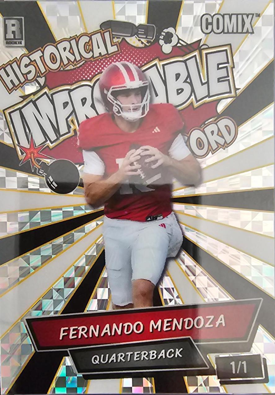 Fernando Mendoza #ACIM-01 2025 Wild Card Fernando Mendoza Comix Football