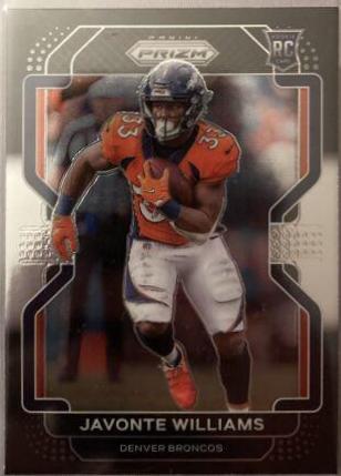 Javonte Williams #PB-23 Football Cards 2021 Panini Chronicles Prizm Black