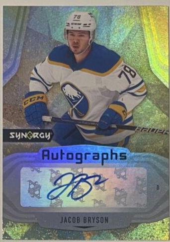 Jacob Bryson #AR-JB Hockey Cards 2021 Upper Deck Synergy Autograph Rookies