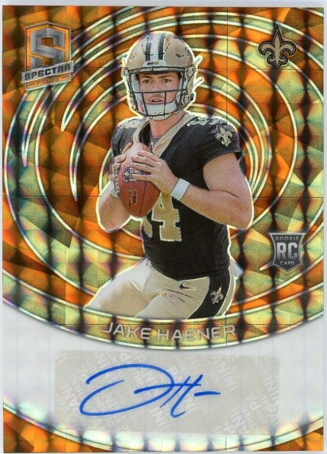 Jake Haener #29 Football Cards 2023 Panini Spectra Rookie Autograph Neon Orange