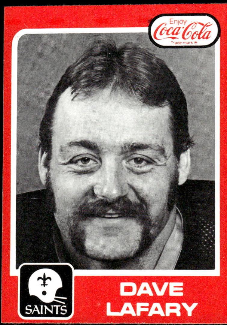 Dave Lafary #27 Football Cards 1979 Saints Coke