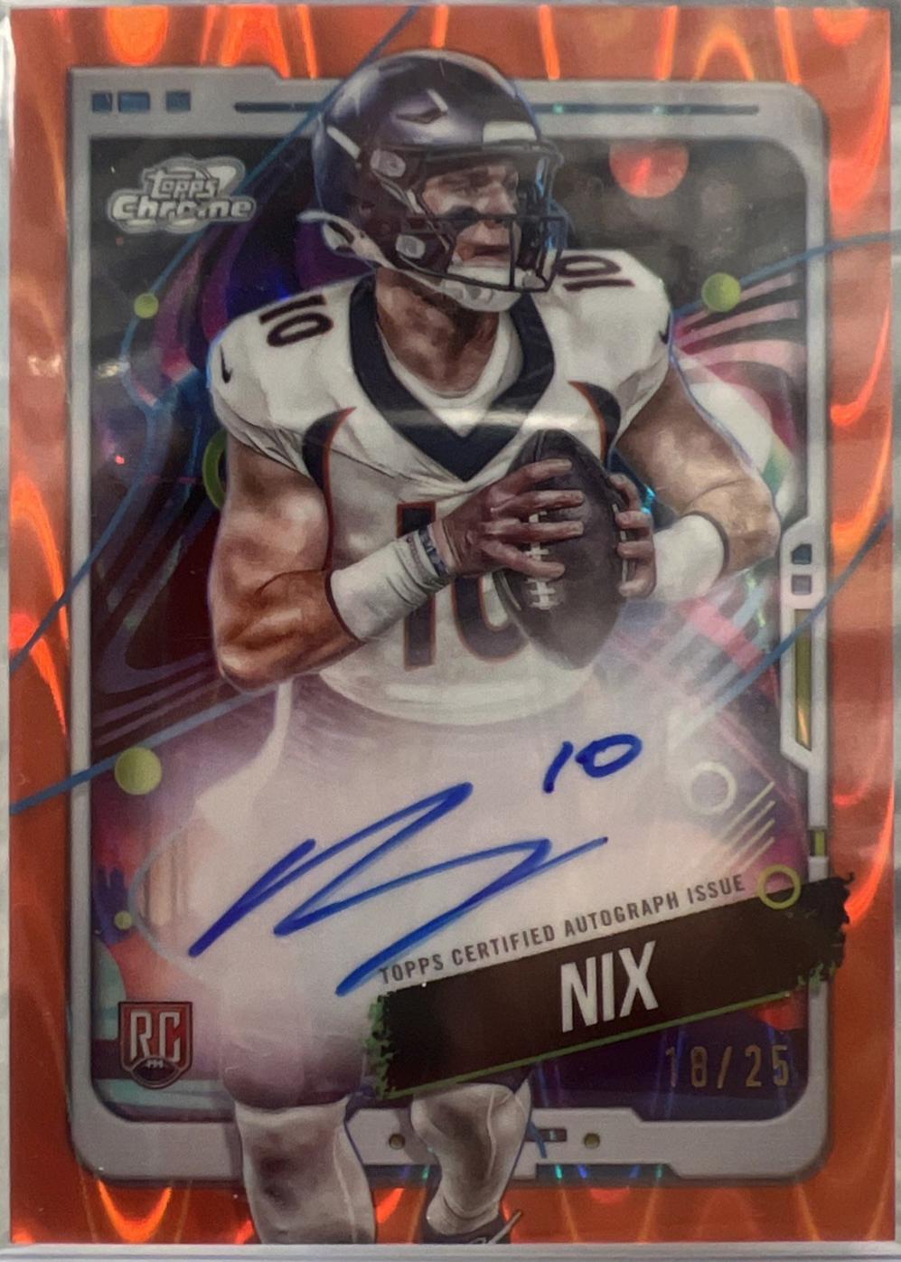 Bo Nix [Orange Galactic Refractor] #CCA-BN Prices | 2024 Topps