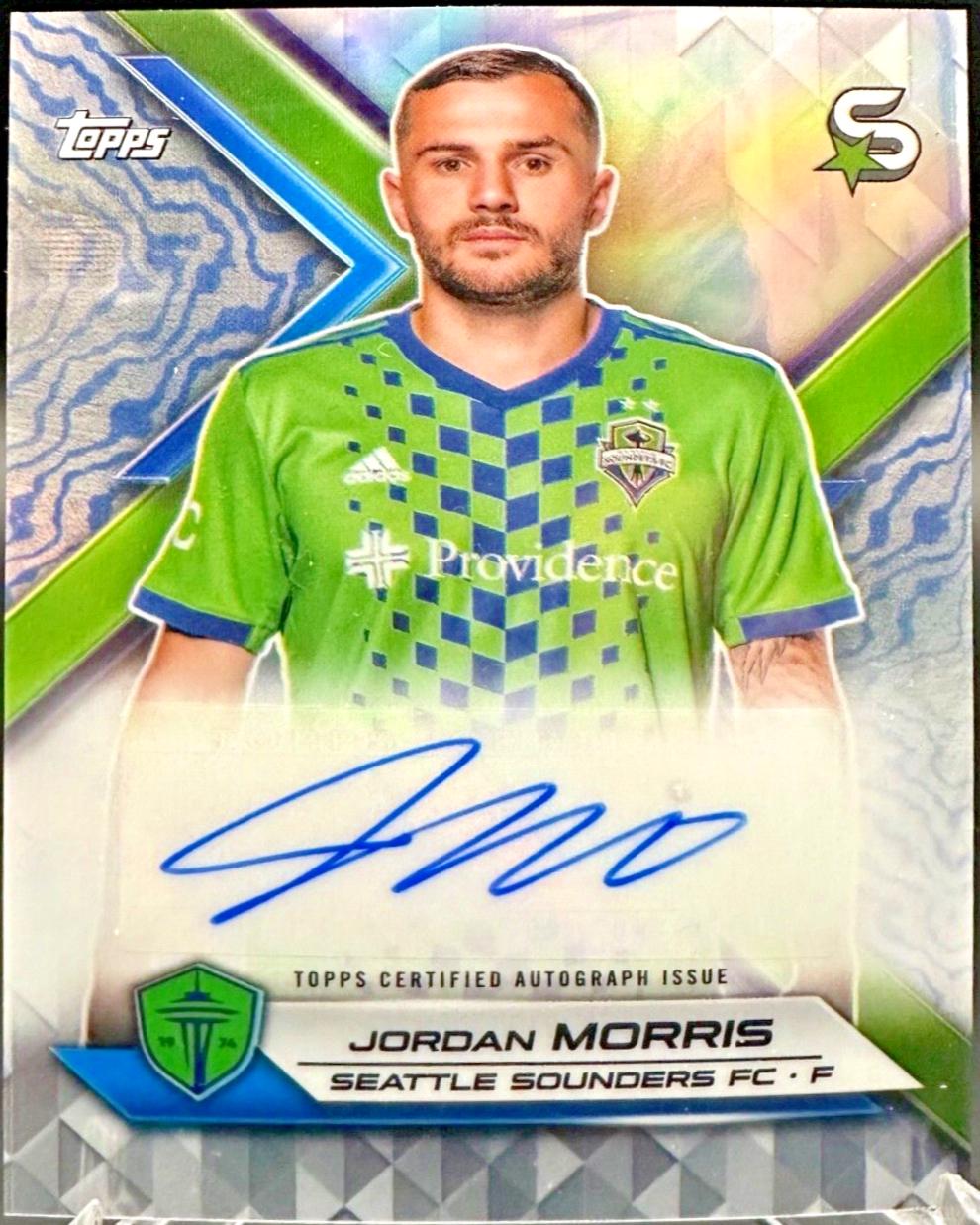 Jordan Morris #SA-JM Soccer Cards 2024 Topps Superstars MLS Superstar Autograph
