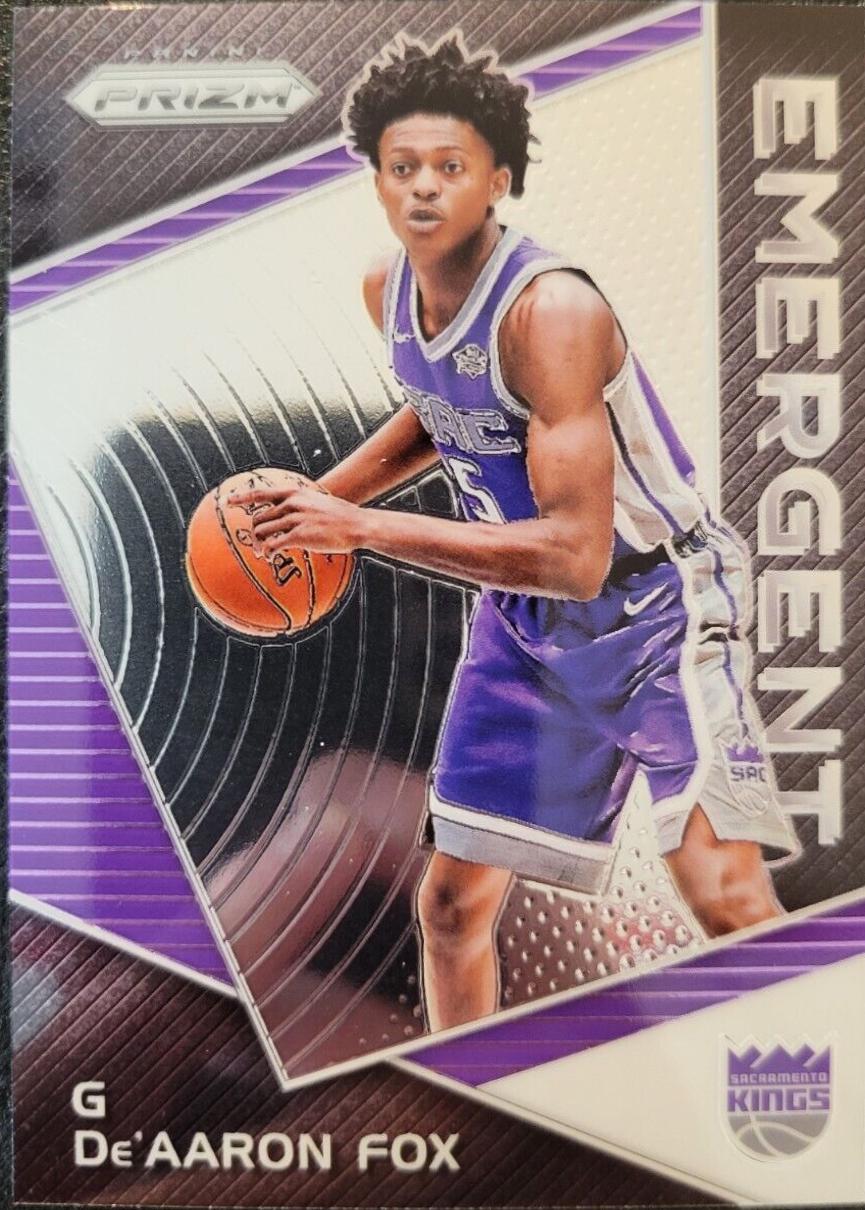 De'Aaron Fox #EM-DEA Basketball Cards 2017 Panini Prizm Emergent