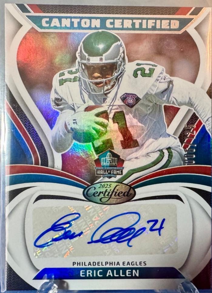 Eric Allen #CAN-EAL 2025 Panini Certified Canton Signature Football