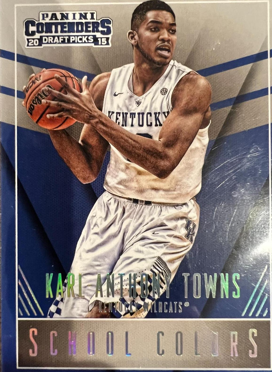 Karl-Anthony Towns #24 Basketball Cards 2015 Panini Contenders Draft Picks School Colors