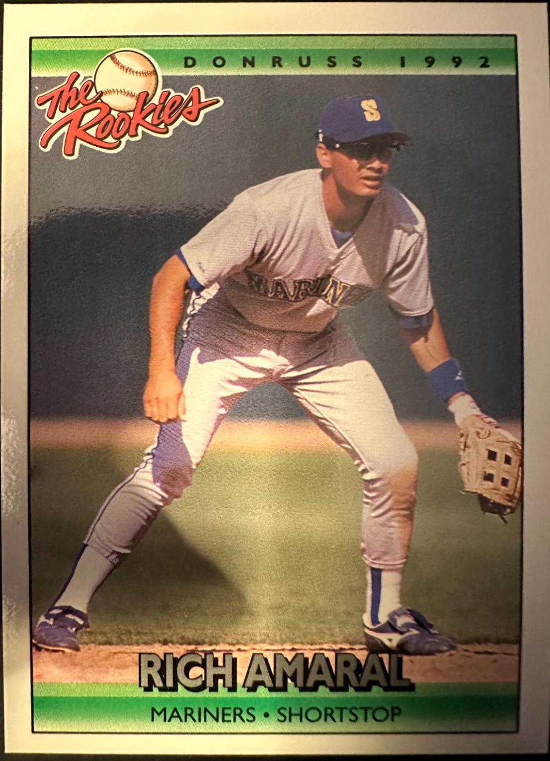 Rich Amaral #3 Baseball Cards 1992 Panini Donruss Rookies