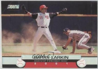 Barry Larkin #7 Baseball Cards 2001 Stadium Club