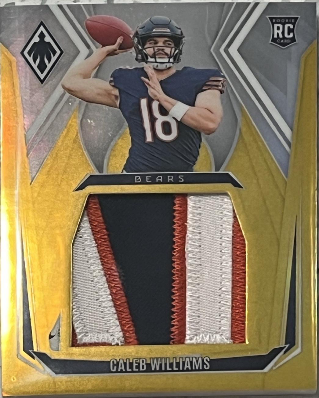 Caleb Williams #1 Football Cards 2024 Panini Phoenix Pandora Patch