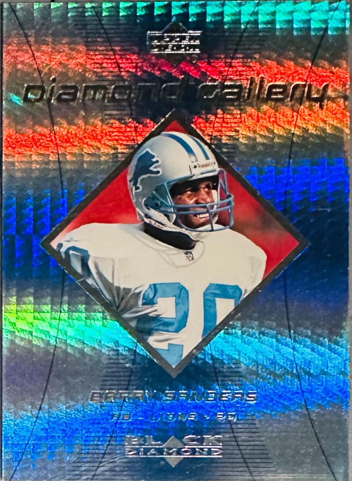 Barry Sanders #G2 Football Cards 1999 Upper Deck Black Diamond Gallery