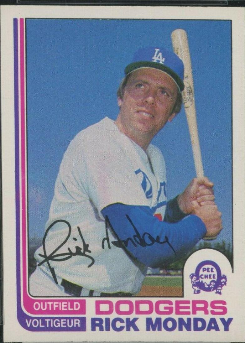 Rick Monday #6 Baseball Cards 1982 O Pee Chee