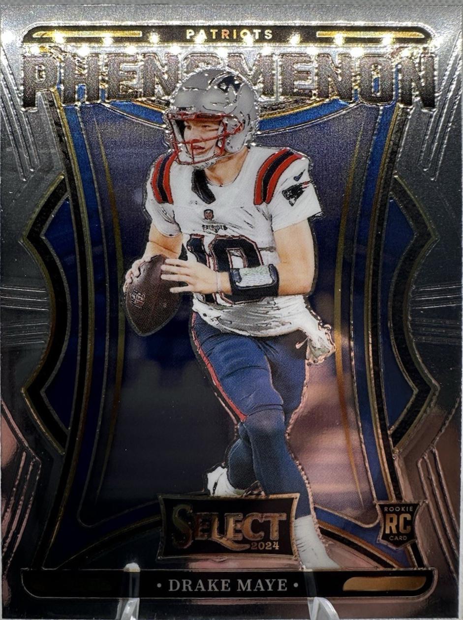 Drake Maye #3 Football Cards 2024 Panini Select Phenomenon