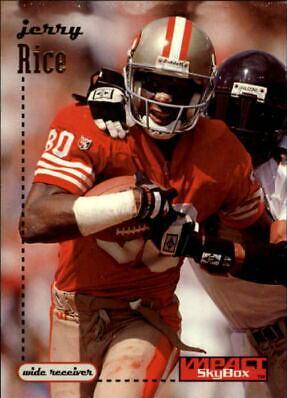 Jerry Rice #131 Football Cards 1996 Skybox Impact