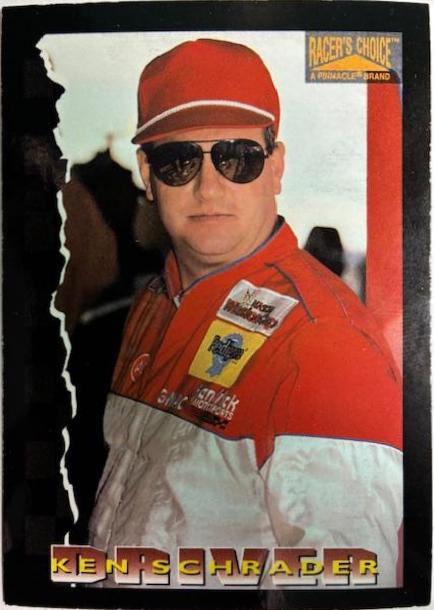 Ken Schrader #18 Racing Cards 1996 Pinnacle Racer's Choice NASCAR
