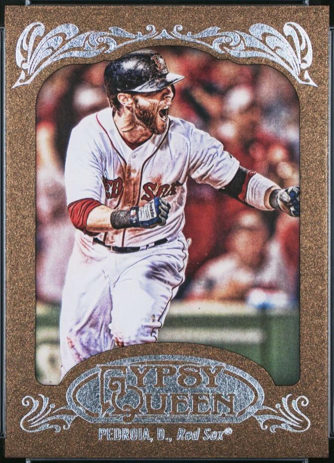 Dustin Pedroia [White Jersey Gold Framed] #143