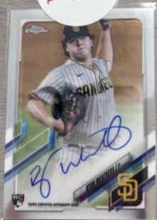 Ryan Weathers #RA-RW Baseball Cards 2021 Topps Chrome Rookie Autographs