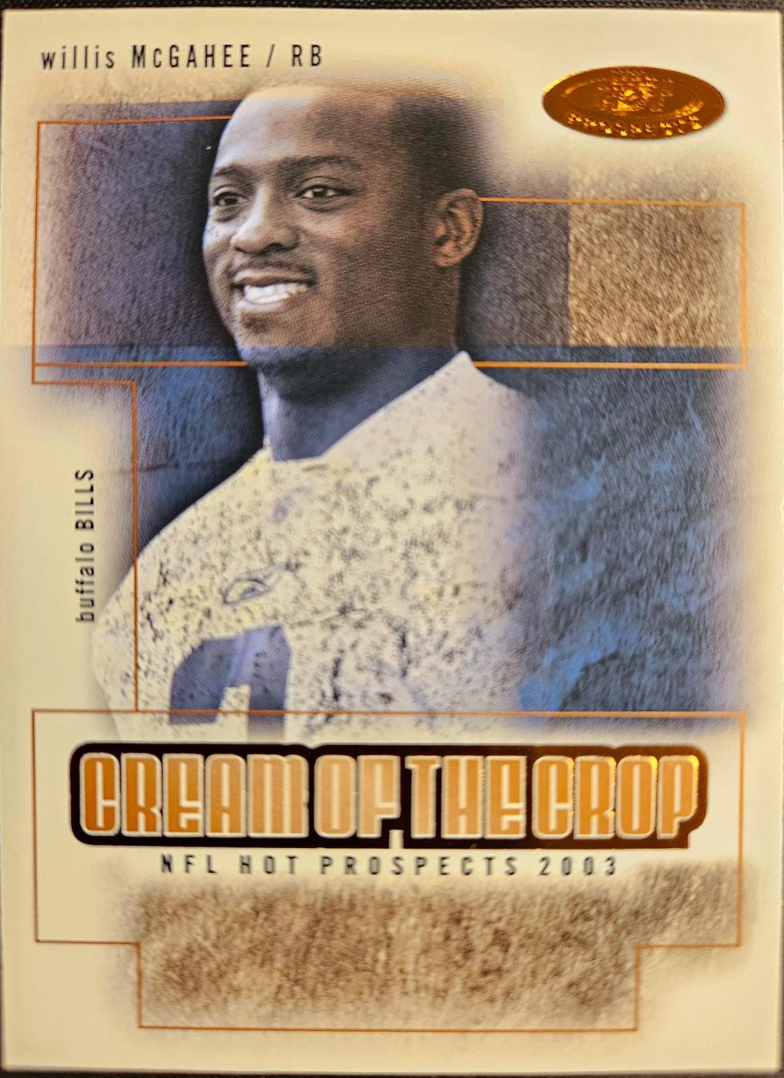 Willis McGahee #11 2003 Fleer Hot Prospects Football
