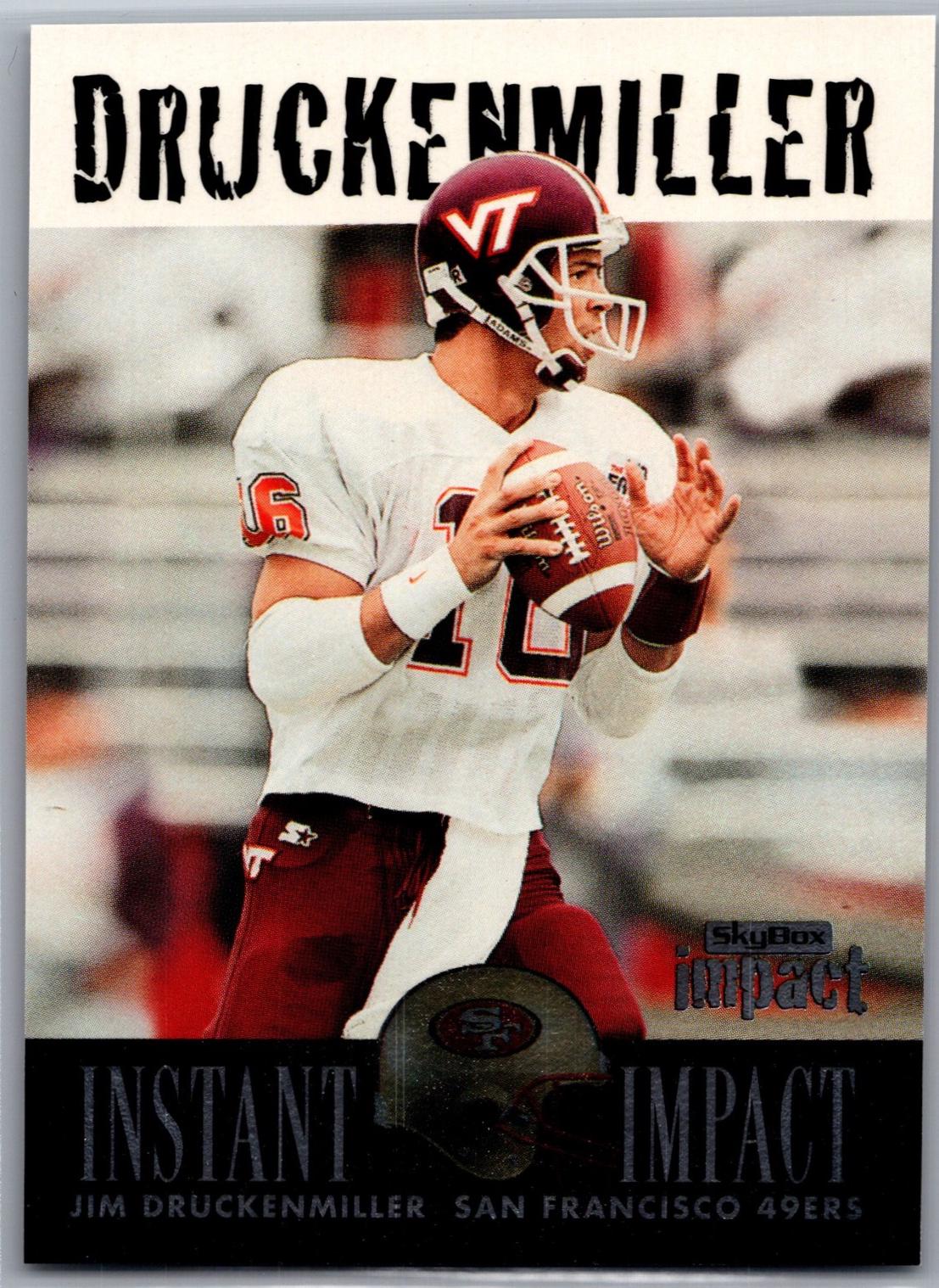 Jim Druckenmiller #6 Football Cards 1997 Skybox Instant Impact
