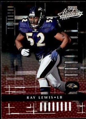 Ray Lewis #8 Football Cards 2001 Playoff Absolute Memorabilia