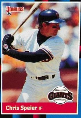 Chris Speier #239 Baseball Cards 1988 Donruss