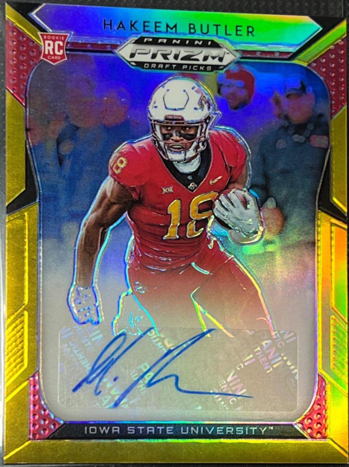 Hakeem Butler [Autograph Gold Prizm] #123