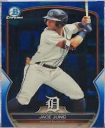 Jace Jung #BDC-104 Baseball Cards 2023 Bowman Draft Chrome Sapphire