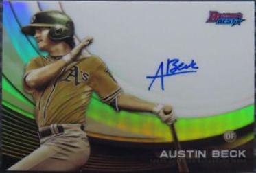 Austin Beck #MA-AB Baseball Cards 2017 Bowman's Best Monochrome Autograph