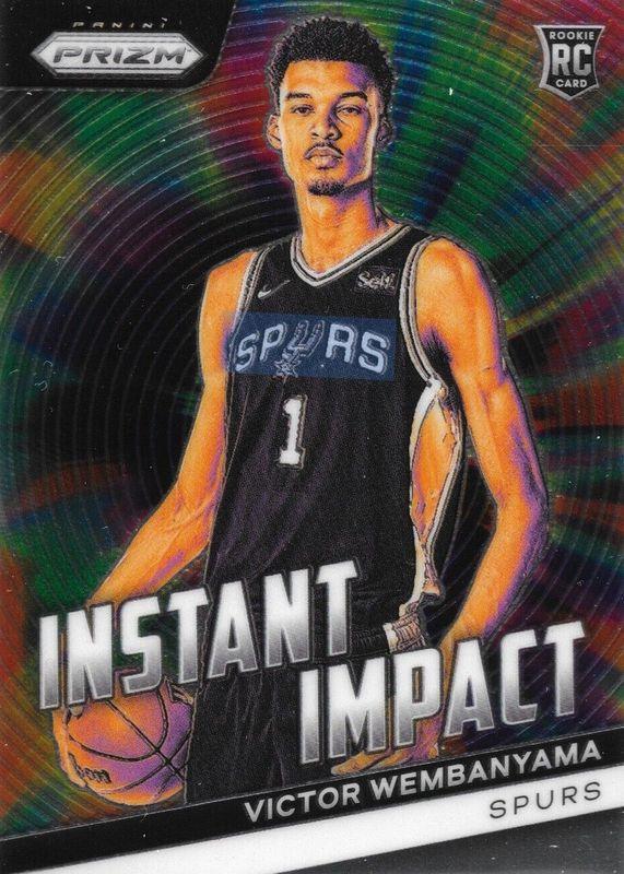 Victor Wembanyama #3 Basketball Cards 2023 Panini Prizm Instant Impact