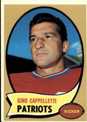 Gino Cappelletti #7 Football Cards 1970 Topps