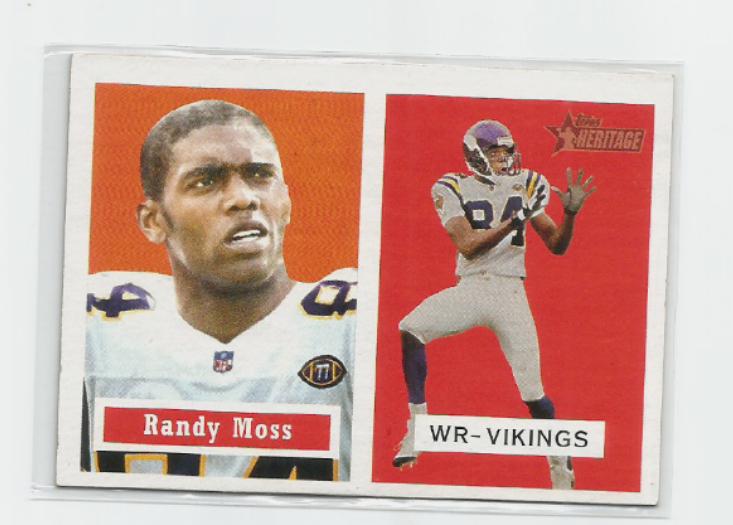 Randy Moss #6 Football Cards 2002 Topps Heritage