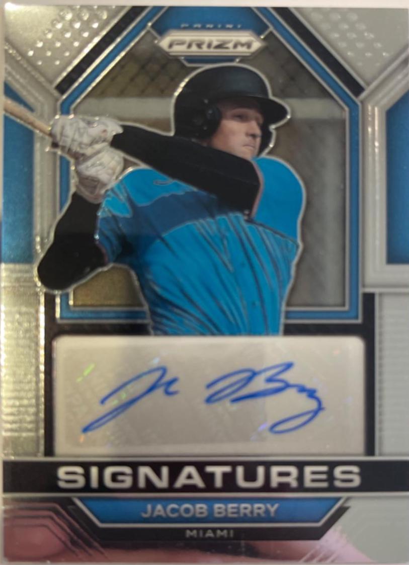 Jacob Berry #SIG-JB Baseball Cards 2023 Panini Prizm Signatures