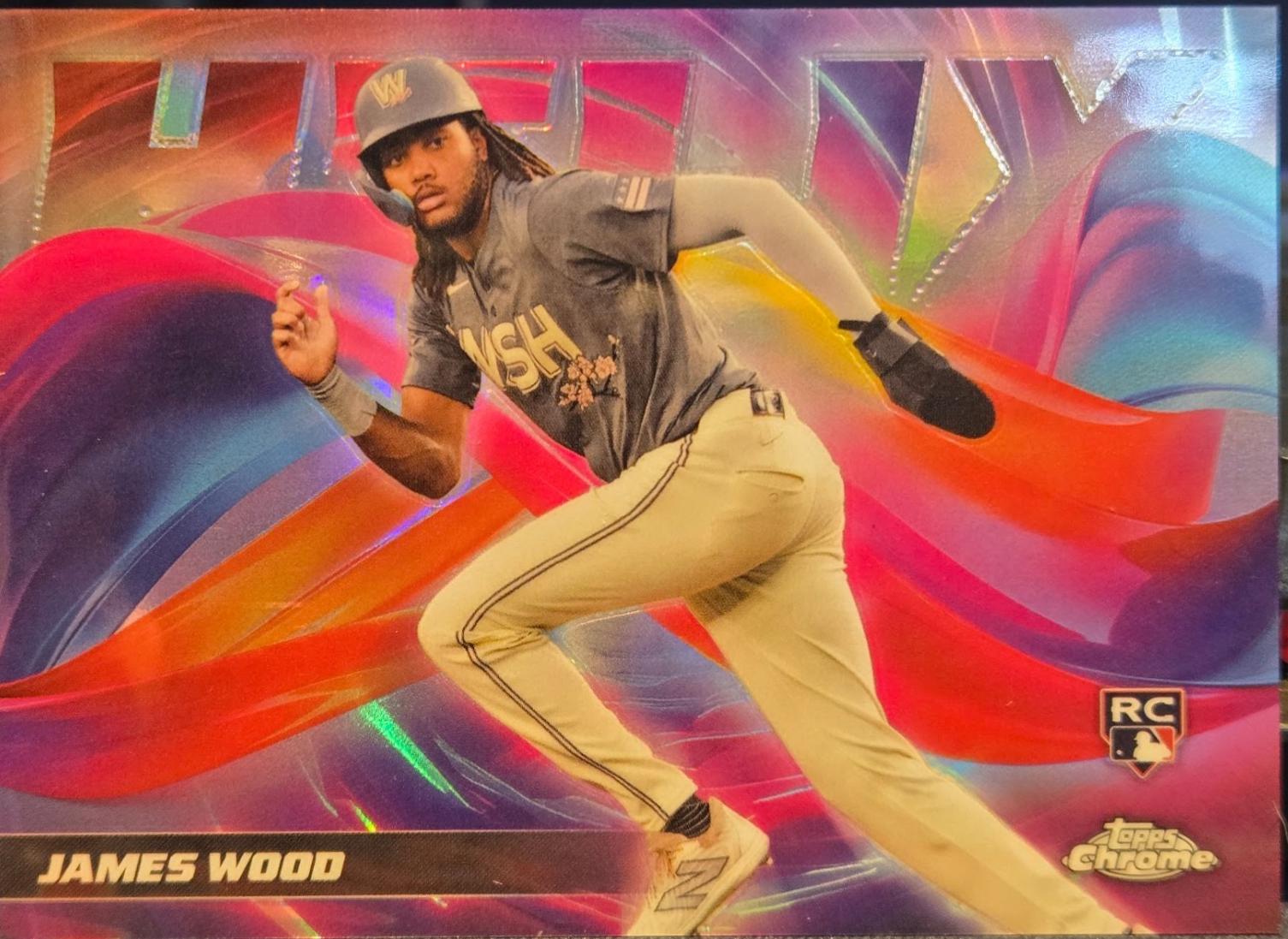 James Wood #HX-8 Prices | 2025 Topps Chrome Helix | Baseball Cards