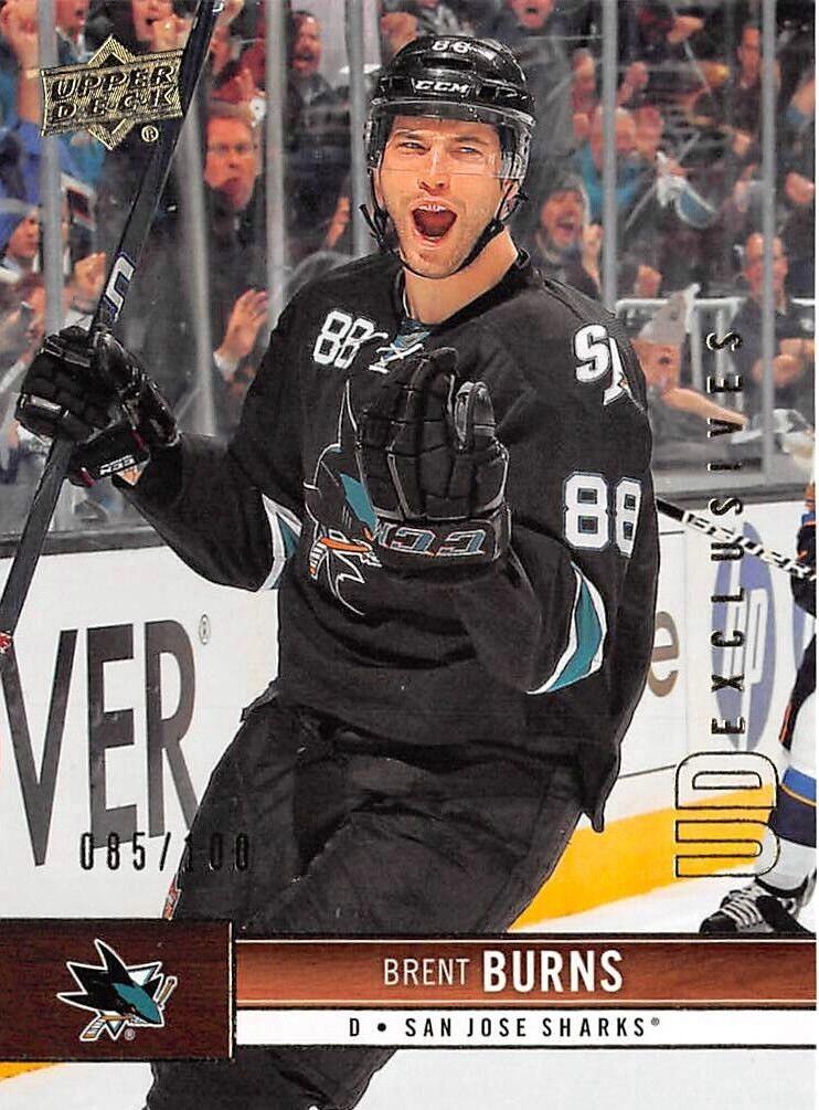 Brent Burns #156 Hockey Cards 2012 Upper Deck